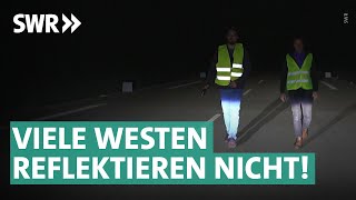 Warnwesten – wenn schlechte Produkte die Sicherheit gefährden  Marktcheck SWR [upl. by Aileme]