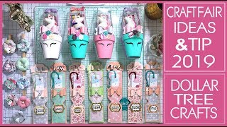 Craft Fair Ideas 2019  3 Ideas plus Craft Fair Tip  Dollar Tree Crafts [upl. by Weyermann]