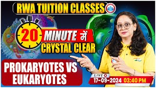 Prokaryotes Vs Eukaryotes  Crystal Clear in 20 Minutes  Biology By Vandana Mam [upl. by Drallim]