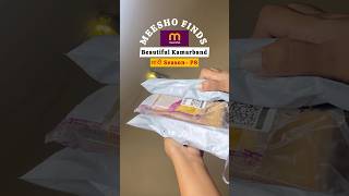 Meesho kamarband for wedding haul waistband  under Rs300 meeshofinds unboxing shorts [upl. by Ragde674]