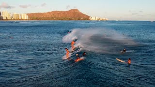 Waikiki Surf footage from 6121 [upl. by Eadas631]