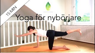 15 min yoga för nybörjare  Annas yoga studio [upl. by Lehcor16]