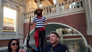 Gondola ride at the Venetian hotel in Las Vegas POVFULL VERSION [upl. by Warder461]