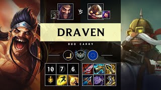 Draven ADC vs Corki Godlike  EUW Challenger Patch 1423 [upl. by Hebrew]