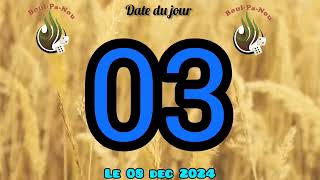 Date du Jour ki paka pa soti jodia 08 Décembre 2024 like pataje [upl. by Galvan422]