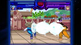 MUGEN AI Fights BVegeta vs Quality Goku [upl. by Aylad]