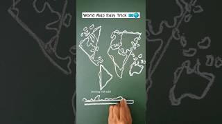 drawing of world map 🌎 how to draw the world map🗺️ map world worldmap manchitra worldmapdrawing [upl. by Devon]