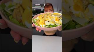 Authentique recette de la Salade César au plus proche ✨summer recipe food cooking [upl. by Worrad]