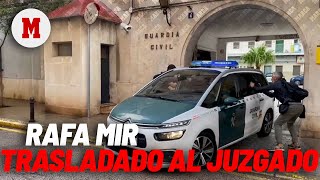 Así fue la salida de Rafa Mir de la comandancia de la Guardia Civil MARCA [upl. by Hammer]