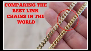 Comparing the BEST Link chains 5MM Miami vs 55MM Jacoje Curb [upl. by Niobe]