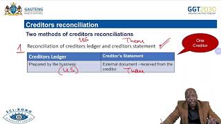 Creditors Reconciliation [upl. by Aierbma]