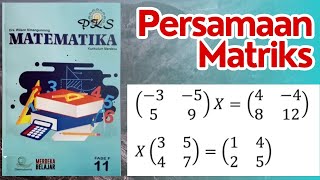 BUKU MATEMATIKA PKS GEMATAMA KELAS XI FASE F KURIKULUM MERDEKA MATERI PERSAMAAN MATRIKS [upl. by Yrret285]