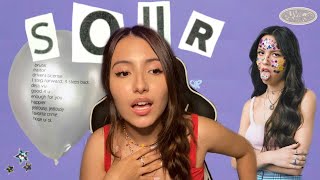 REACTING TO OLIVIA RODRIGOS SOUR [upl. by Zilvia557]