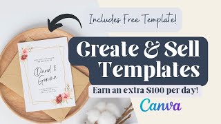 How To Create Editable Templates Using Canva  Earn 100 Per Day in Passive Income [upl. by Jack]