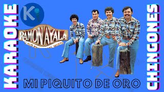 KARAOKE  Mi Piquito De Oro  Ramón Ayala Y Los Bravos Del Norte [upl. by Roselia]