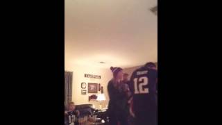 Malcolm Butler interception reaction  2115 Patriots Super Bowl Champs [upl. by Akirre]