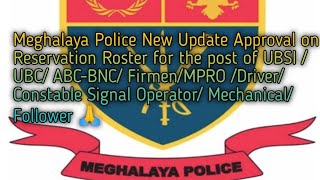 Meghalaya Police New Update Post 1322024 [upl. by Marwin]