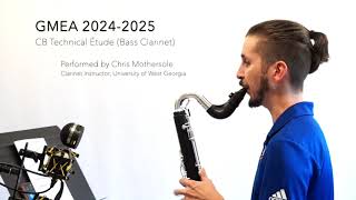 20242025 GMEA AllState  Concert Band Grades 910 Bass Clarinet Technical Étude [upl. by Areem]