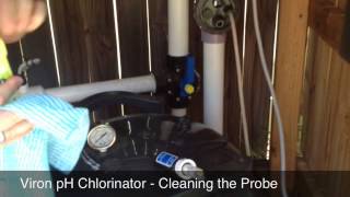 Viron pH Chlorinator  Cleaning the Probe [upl. by Leahcimal]