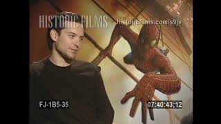 SpiderMan Tobey Maguire Interview Press Junket 2002 [upl. by Kara-Lynn969]