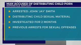 Man charged with 68 counts of distribution of obscene matter in Hopkinsville [upl. by Drazze]