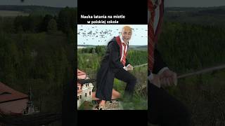 Nauka latania na miotle w polskiej szkole [upl. by Sillig]