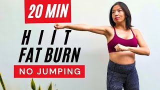 20 Min Fat Burning HIIT 🔥 Getting lean Cardio Workout All Standing No Equipment [upl. by Natassia]