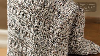 Easy Crochet Texture Throw Pattern  EASY  The Crochet Crowd [upl. by Moser]