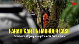 NEWS  Farah Kartini Murder Case  Smartphone allegedly belonged to victim found in drain [upl. by Eniledam533]