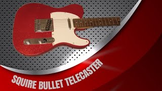 Squier Bullet Telecaster FSR Red Sparkle limited edition Demo amp Review [upl. by Him]