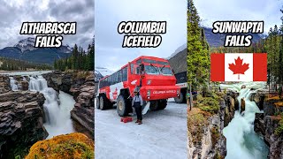 Some Of The Popular Spots Along Icefield Parkway  BANFF amp JASPER CANADA ROAD TRIP [upl. by Weintrob637]