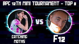 Catching Moths 🇺🇸 vs F12 🇺🇸  12th Beatbox Paradise Monthly Tournament  Quarter Final [upl. by Almira]