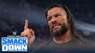 Roman Reigns smashes Solo Sikoa’s bloodline during return to SmackDown  WWE on FOX [upl. by Annadal]