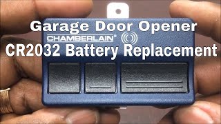 How To Change The Battery In Your Chamberlain Garage Door CR2032 battery [upl. by Sherilyn]