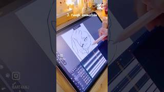 Animating CUDDLE Emote on iPad Pro 🧡 procreate animations shorts [upl. by Aurie256]