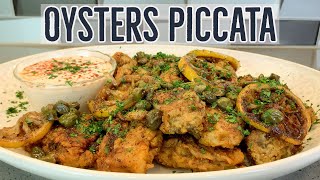 Oysters Piccata An Easy Pan Fried Oyster Recipe [upl. by Iow]