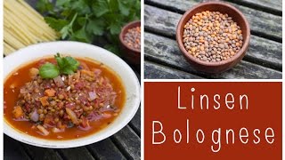 LinsenBolognese Proteinreich und lecker  vegan [upl. by Adnarym]