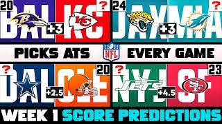 NFL Week 1 Score Predictions for EVERY Game [upl. by Ecilahs360]