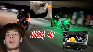 Vlog 1  street races BUSTED by COPS [upl. by Guevara]