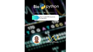 How to create DNA sequences using python shorts dna python [upl. by Ahsennek]