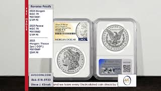 2023 Morgan  Peace  2pc Reverse Proof Set  OGP [upl. by Yllah]