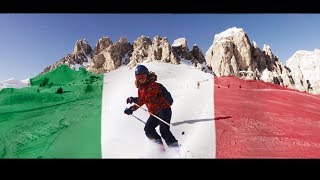 SKIING IN ITALY Alta Badia Corvara Sella Ronda  CINEMATIC VIDEO [upl. by Oravla]