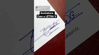 LETRA BONITA PARA… Como Assinar… LETRA M para… ASSINATURA Elegante [upl. by Yrram734]