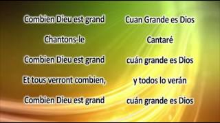 FR Cuan Grande es Dios con letra español y francesmp4 [upl. by Erkan570]