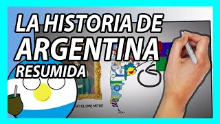 🔵⚪La HISTORIA ARGENTINA en 14 minutos🔵⚪ Resumen fácil y rápido [upl. by Sergias589]