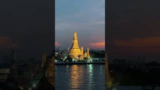 Eagle Nest Bar at Sala Rattanakosin Bangkok with Wat Arun View bangkokrestaurant bangkokvlog [upl. by Maccarthy101]