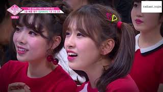 ENGSUB Ahn Yujin안유진 Reaction to other teams  PRODUCE 48 Ep4 CUT [upl. by Bricker775]