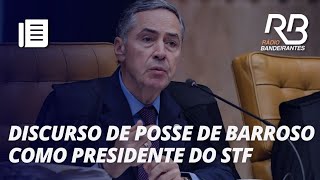 BARROSO defende MULHERES e MINORIAS em discurso de posse no STF [upl. by Kudva794]