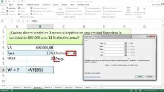 INTERÉS COMPUESTO EN EXCEL  EJERCICIO 3 [upl. by Past590]