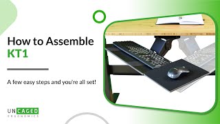 KT1 Ergonomic Keyboard Tray Assembly How to assemble the kt1 kt2 underdesk keyboard tray [upl. by Yelyac]